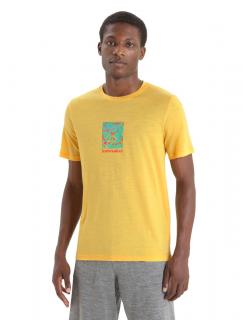 ICEBREAKER Mens Tech Lite II SS Tee Wildflower Bloom, Summer velikost: L