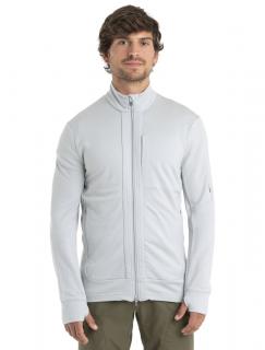 Pánská merino mikina s kapucí, zip ICEBREAKER Mens Quantum III LS Zip, Ether velikost: M