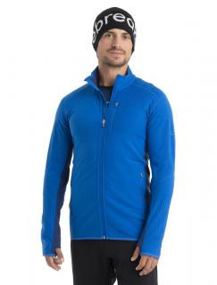 Pánská merino mikina, zip ICEBREAKER Mens Descender LS Zip, Lazurite/Royal Navy velikost: M