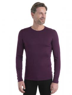 Pánské merino triko dlouhý rukáv ICEBREAKER Mens 200 Oasis LS Crewe, Nightshade velikost: M