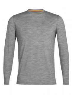 pánské merino triko dlouhý rukáv ICEBREAKER Mens Sphere II LS Tee, Metro Heather velikost: XL