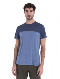 Pánské merino triko krátký rukáv ICEBREAKER Mens Merino 125 Cool-Lite™ Sphere III SS Tee Colour Block, Kyanite/Dawn/Cb velikost: L