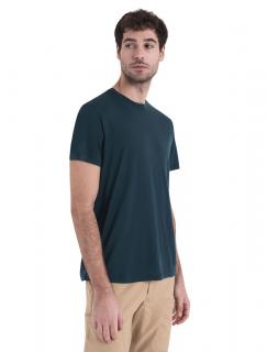 Pánské merino triko krátký rukáv ICEBREAKER Mens Merino 150 Tech Lite III SS Tee, Fathom Green velikost: M