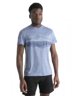 Pánské merino triko krátký rukáv ICEBREAKER Mens Merino Core SS Tee Cook Reflected, Kyanite velikost: XL