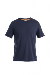 Pánské merino triko krátký rukáv ICEBREAKER Mens Merino Linen SS Tee, Midnight Navy velikost: L