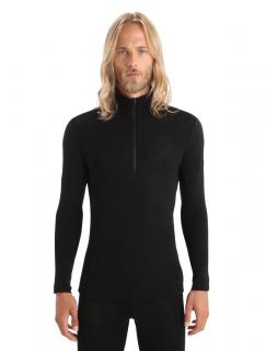 Pánské triko ICEBREAKER Mens 175 Everyday LS Half Zip, Black velikost: S