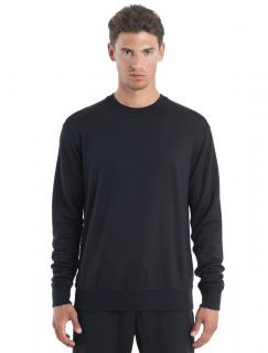 Pánský merino svetr ICEBREAKER Mens Merino Shifter II LS Sweatshirt, Black velikost: L