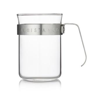 Barista & Co sada dvou šálků - Metal framed cups ELECTRIC STEEL 220 ml