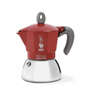 Bialetti moka konvička - New Induction RED 4 porce