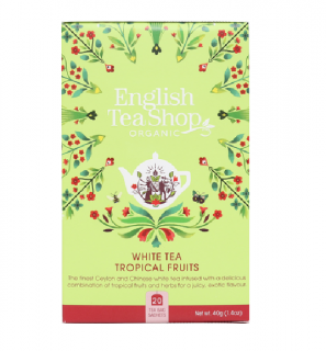 Čaj English Tea Shop - Bílý čaj s tropickým ovocem 40 g (20 sáčků)