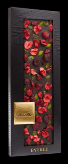 Čokoláda chocoMe - Hořká čokoláda s višněmi a pistáciemi z Bronte 110g g