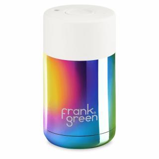 Frank Green Ceramic - nerezový hrnek 295 ml CHROME RAINBOW/CLOUD