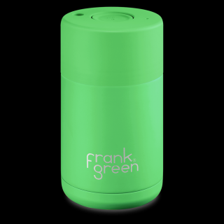 Frank Green Ceramic - nerezový hrnek 295 ml NEON GREEN