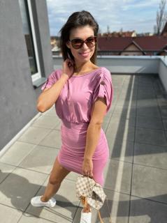 DLOUHÉ ŠATY JASMINE/PINK UNI