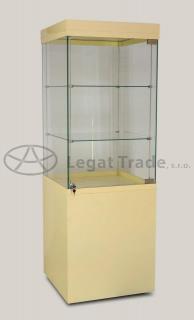 Výstavní vitrína s proskleným korpusem a podstavcem Název: 100x70x60+120(180)cm