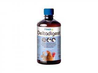 Deltadigest 500 ml   léčí-černohlavosti u krůt -Přírodní tekuté doplňkové krmivo pro drůbež a králíky.