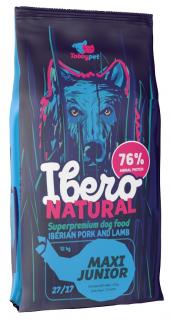 Ibero Natural dog MAXI JUNIOR 12kg +  dárek 3kg primordiál  zdarma