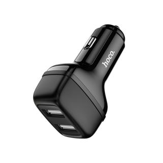 Auto-nabíječka pro iPhone a iPad - Hoco, Z36 Leader 2.4A Black