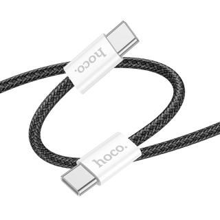 Kabel USB-C to USB-C - Hoco, X104 Source 60W/3A 100cm Black