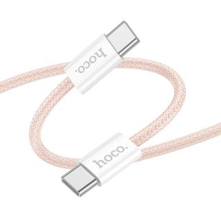 Kabel USB-C to USB-C - Hoco, X104 Source 60W/3A 100cm Pink