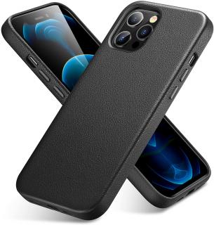 Kožený kryt na iPhone 12 Pro MAX - ESR, Metro Leather Black