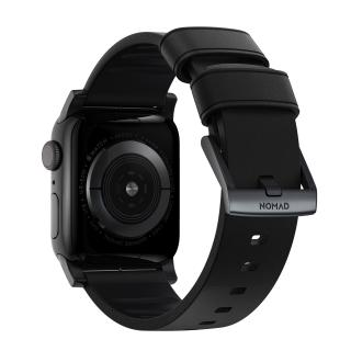 Kožený pásek / řemínek pro Apple Watch 42mm / 44mm / 45mm / 49mm - Nomad, Active Pro Black Black