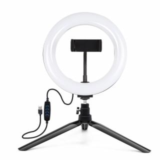 Kruhové ring light LED světlo - Puluz, PKT3073B 7.9