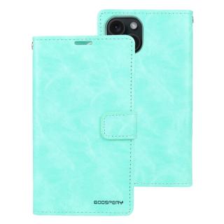 Ochranné pouzdro na iPhone 15 PLUS - Mercury, Bluemoon Diary Mint
