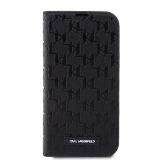 Ochranné pouzdro pro iPhone 13 Pro MAX - Karl Lagerfeld, Saffiano Monogram Book Black