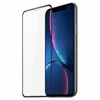 Ochranné tvrzené sklo pro iPhone XR - DuxDucis, Full Glass Black