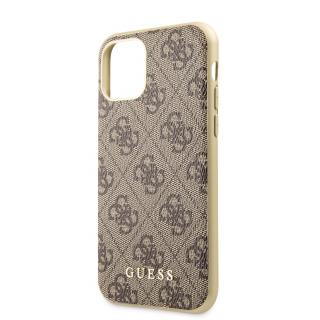 Ochranný kryt na iPhone 11 - Guess, 4G Cover Brown