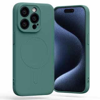 Ochranný kryt na iPhone 11 Pro MAX - Mercury, SemiSilicon MagSafe Green