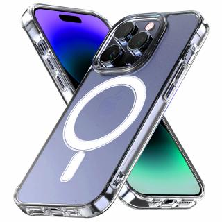 Ochranný kryt na iPhone 14 PLUS - Mercury, JelHard MagSafe Transparent