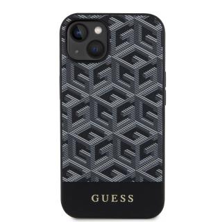 Ochranný kryt na iPhone 15 - Guess, G Cube MagSafe Black