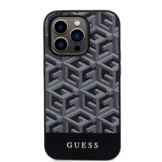 Ochranný kryt na iPhone 15 Pro - Guess, G Cube MagSafe Black