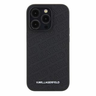 Ochranný kryt na iPhone 15 Pro - Karl Lagerfeld, Quilted Pattern Black