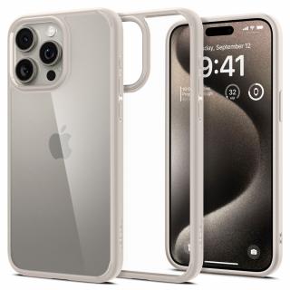 Ochranný kryt na iPhone 15 Pro MAX - Spigen, Ultra Hybrid Natural Titanium