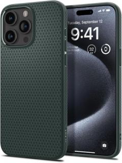 Ochranný kryt na iPhone 15 Pro - Spigen, Liquid Air Green