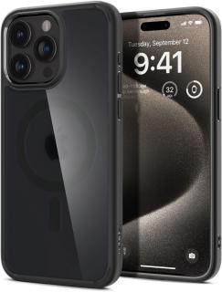 Ochranný kryt na iPhone 15 Pro - Spigen, Ultra Hybrid MagSafe Frost Black