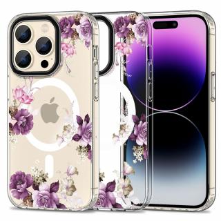 Ochranný kryt na iPhone 15 Pro - Tech-Protect, Magmood MagSafe Spring Floral