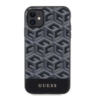 Ochranný kryt pro iPhone 11 - Guess, G Cube MagSafe Black