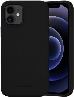 Ochranný kryt pro iPhone 12 / 12 Pro - Mercury, Silicone Black