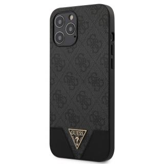 Ochranný kryt pro iPhone 12 Pro MAX - Guess, 4G Triangle Gray