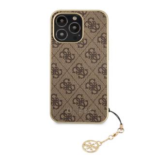 Ochranný kryt pro iPhone 13 Pro MAX - Guess, 4G Charms Brown