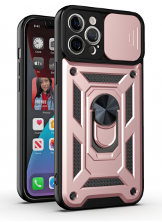 Ochranný kryt pro iPhone 13 Pro - Mercury, Camera Slide Rose
