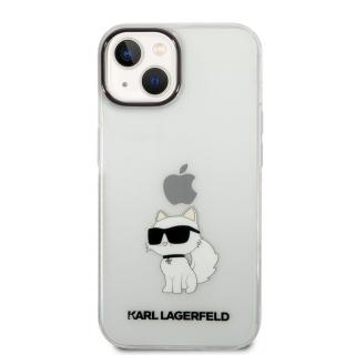 Ochranný kryt pro iPhone 14 PLUS - Karl Lagerfeld, IML Choupette NFT Transparent