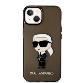 Ochranný kryt pro iPhone 14 PLUS - Karl Lagerfeld, IML Ikonik NFT Black
