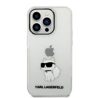 Ochranný kryt pro iPhone 14 Pro MAX - Karl Lagerfeld, IML Choupette NFT Transparent