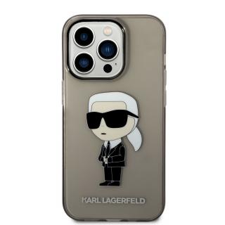 Ochranný kryt pro iPhone 14 Pro MAX - Karl Lagerfeld, IML Ikonik NFT Black