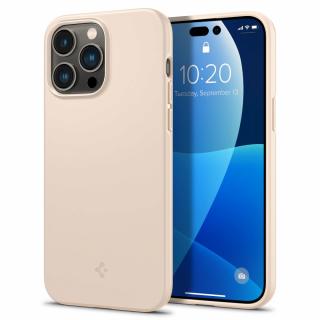 Ochranný kryt pro iPhone 14 Pro MAX - Spigen, Thin Fit Sand Beige